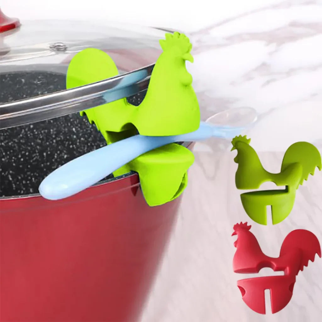 Cartoon Chicken Shape Silicone Pot Lid Clip