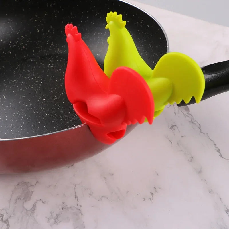 Cartoon Chicken Shape Silicone Pot Lid Clip